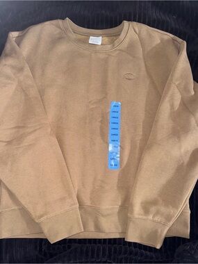 Champion Men’s Crewneck Sweatshirt - Tan/Brown